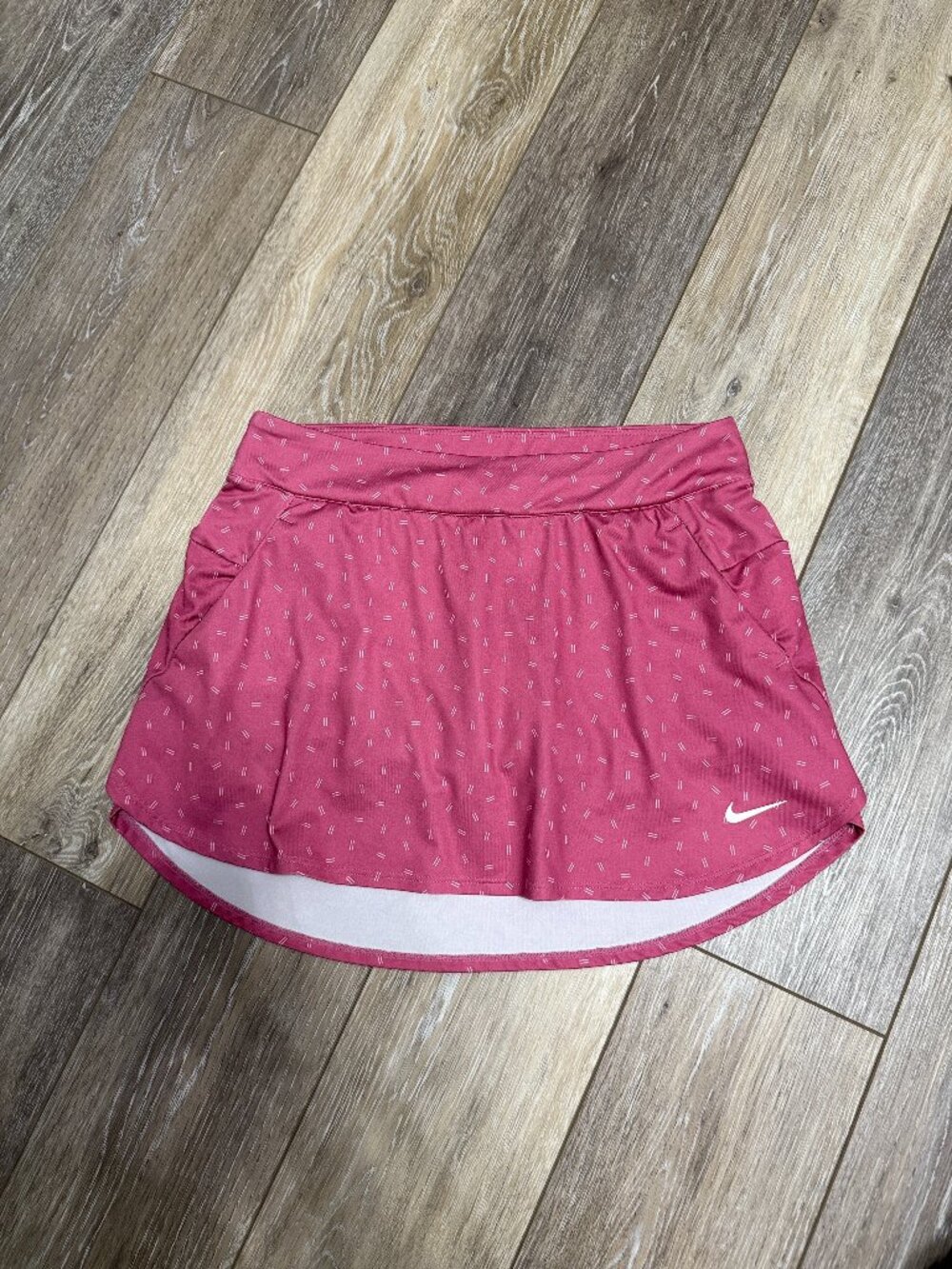 Nike Dri-FIT Pink Dot Print Running Shorts Lined M